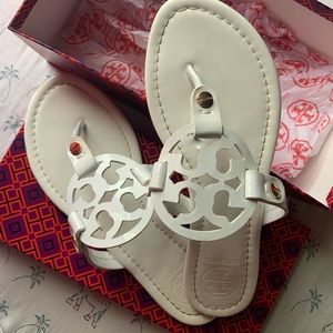 White Tory Burch Sandal